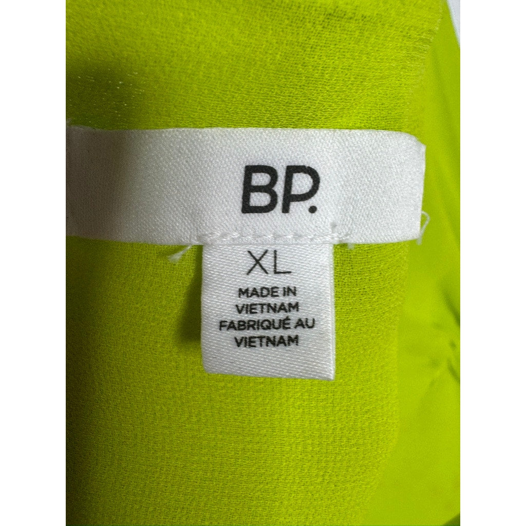 556. BP.  Nordstrom Lime Green Cowl Neck Mini Slip Dress Size XL NWT