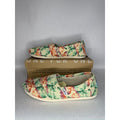 442. TOMS Tropical Floral Alpargata Slip On Flats Size W6.5