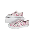 504. Blowfish Malibu Floral Canvas Slip On Sneakers Pink White Size 9.5
