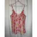 373. Oscar de la Renta Pink Label Floral Cami Top Size Large