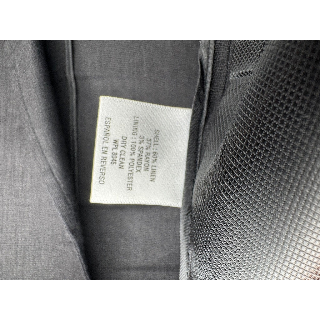 438. INC International Concepts Charcoal Linen Blend Blazer Sport Coat Size L