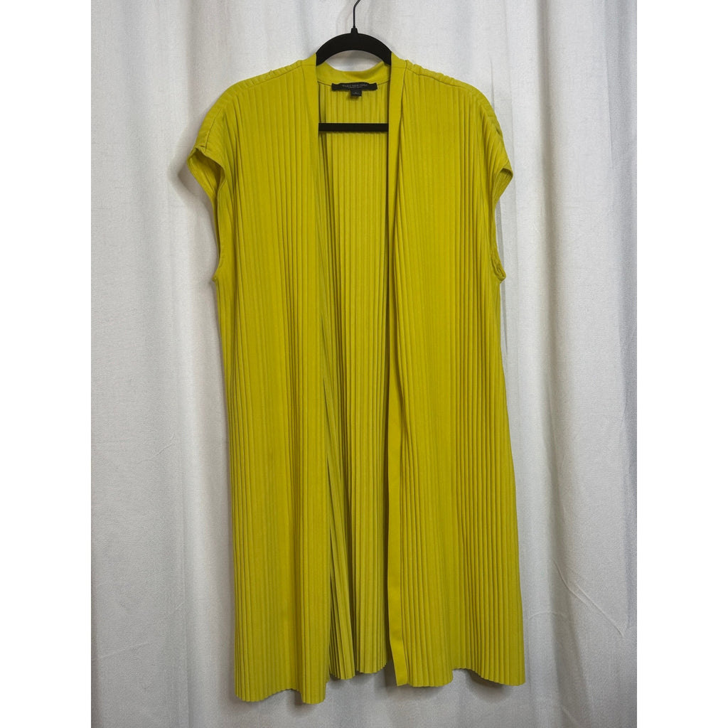 349. Lime Green Ribbed 3 Piece Set Top XL Vest L Pants L