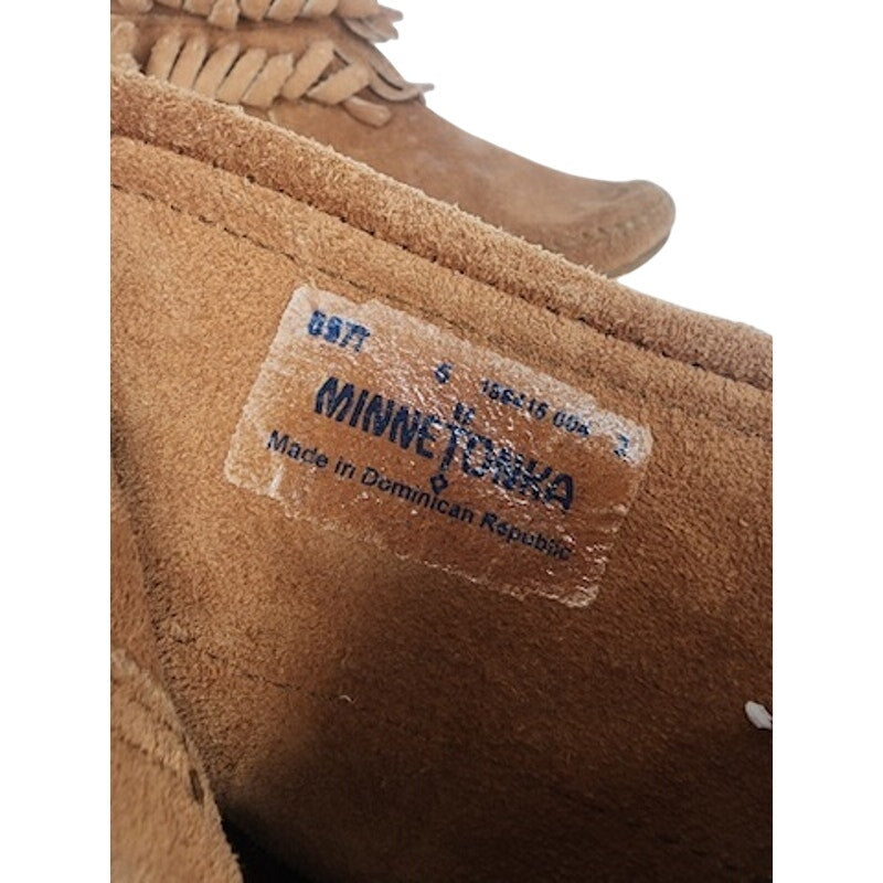 497. Minnetonka Suede Fringe Ankle Boots Women's Size 5 Brown