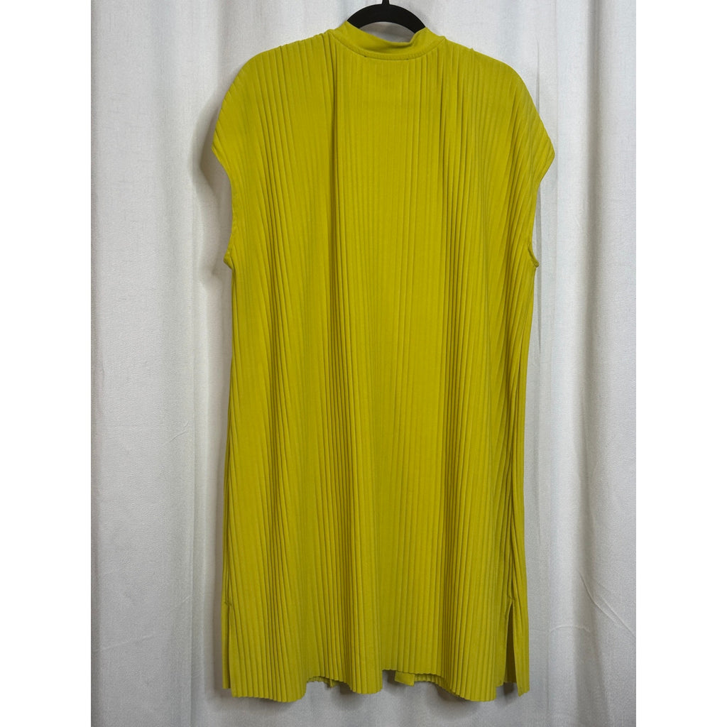 349. Lime Green Ribbed 3 Piece Set Top XL Vest L Pants L