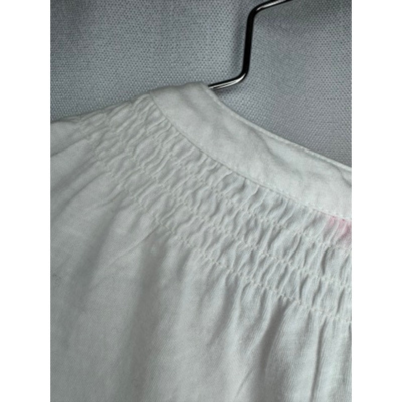462. Lilly Pulitzer Sleeveless Henley Knit Top Size M NWT White