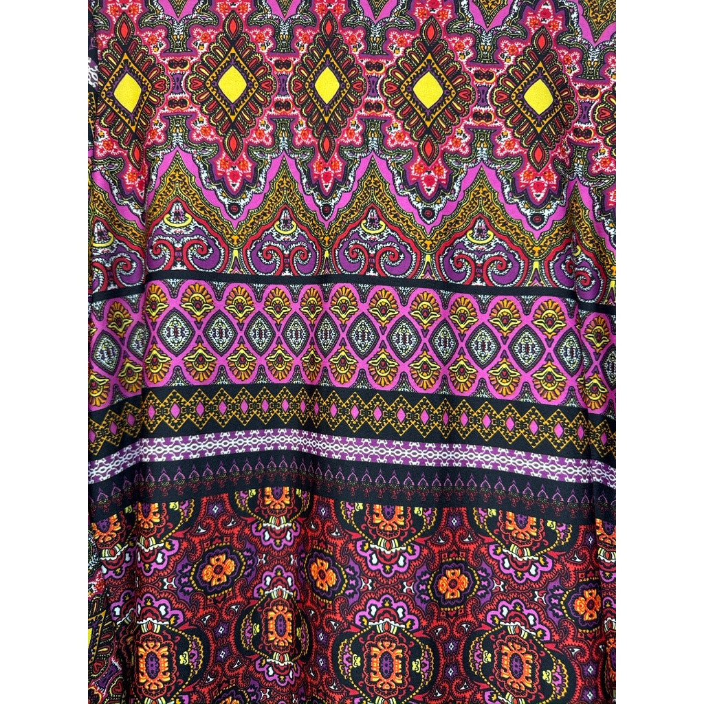 381. Ashley Stewart Paisley Boho Kimono Sleeve Dress Size 14/16