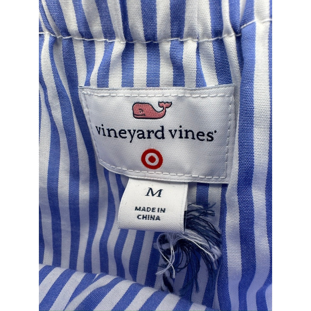 424. Vineyard Vines for Target Blue White Stripe Peasant Top Size M