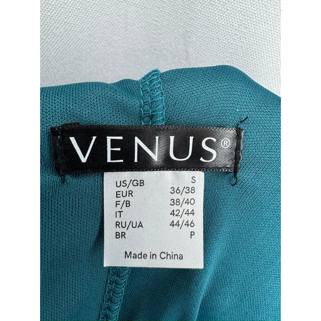 453. Venus Ombre Halter Maxi Dress Size US 6 Teal Blue NWOT
