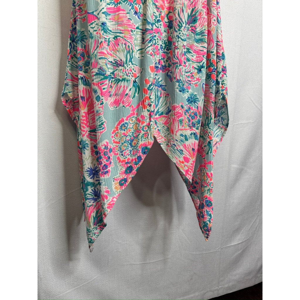 552. Lilly Pulitzer Asymmetrical Handkerchief Hem Dress XXS