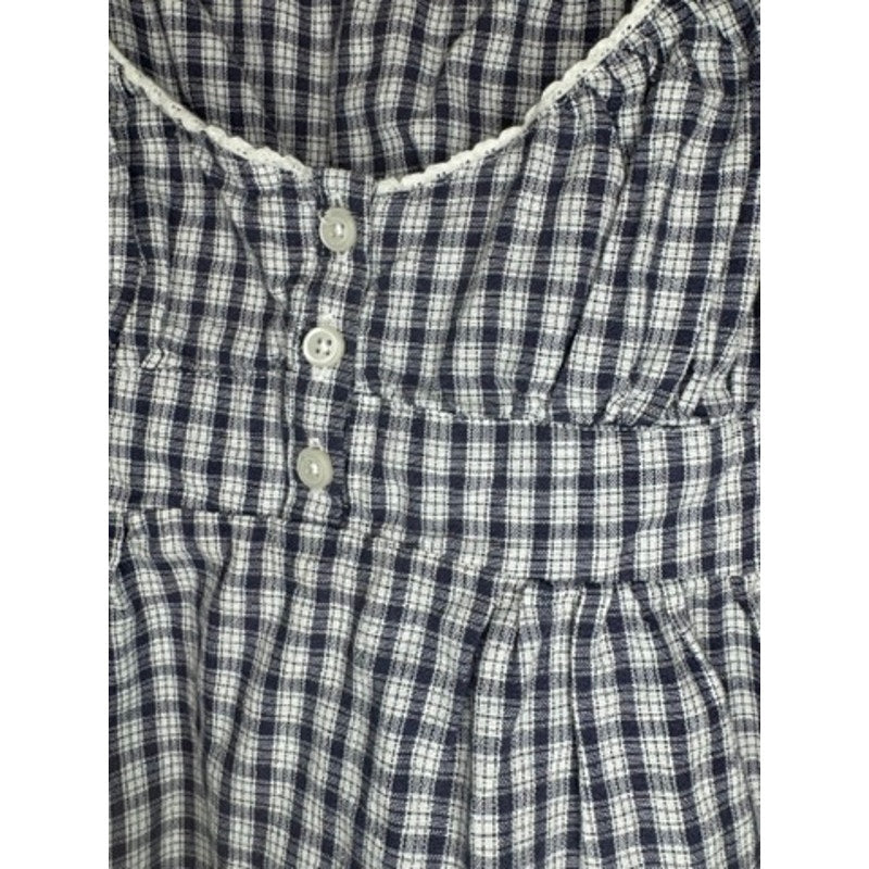 471. Brandy Melville Gingham Button Front Cami Tank Top