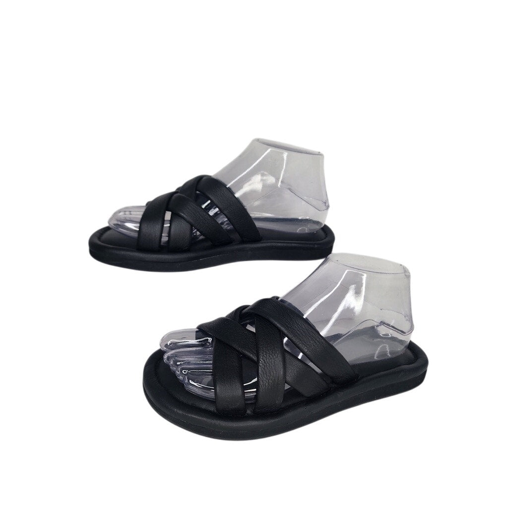 501. Madwell Black Multi Strap Slide Sandals Size 7.5