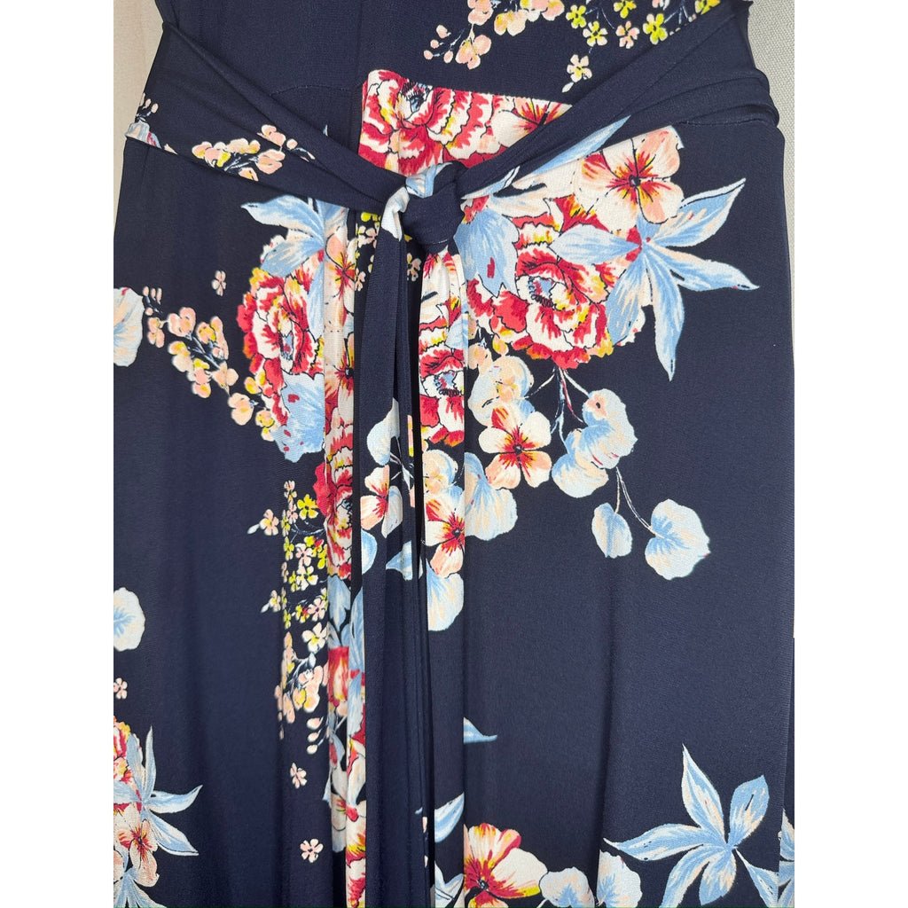 394. New York & Company Floral Halter Maxi Dress Size XS