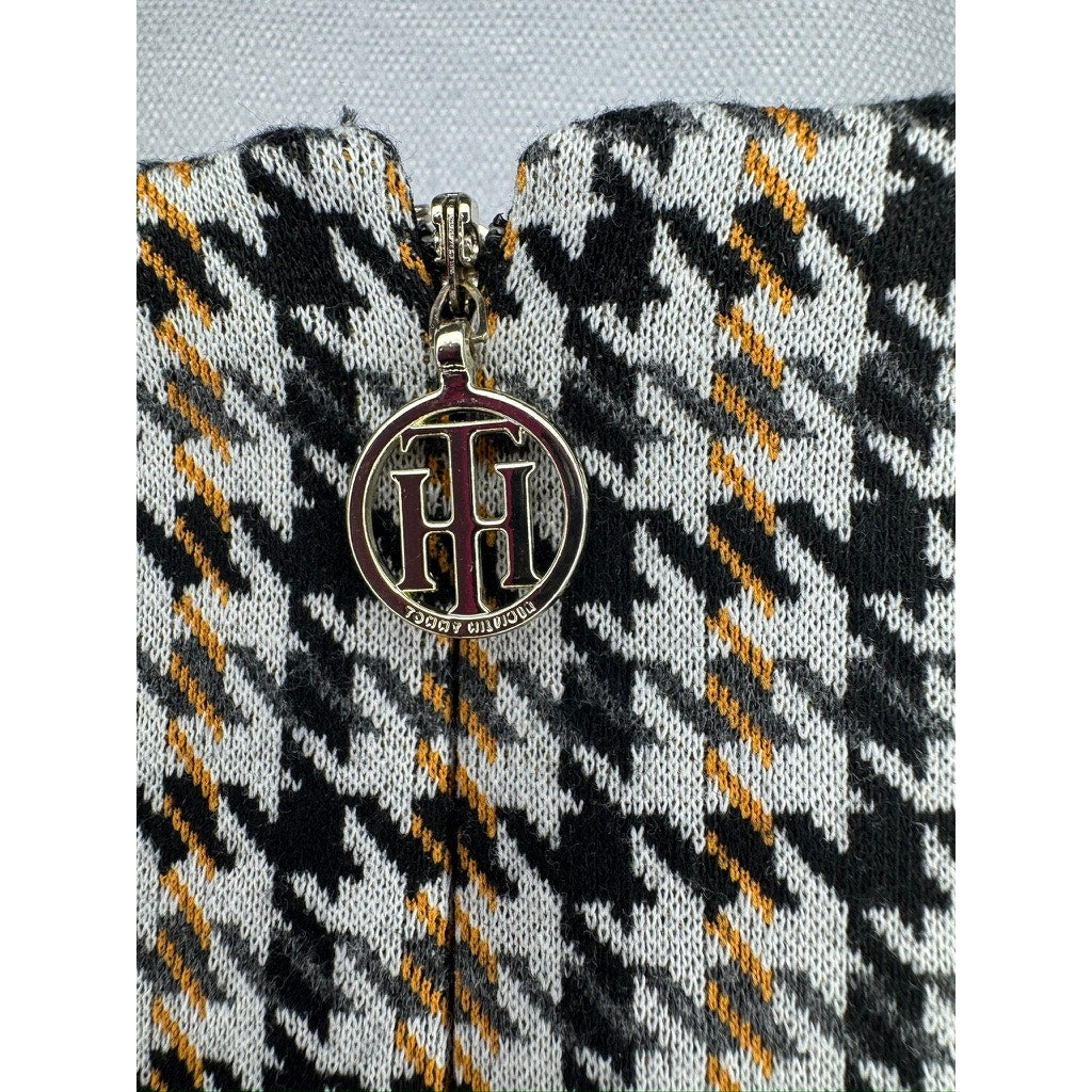 408. Tommy Hilfiger Houndstooth Tweed Shift Dress Size 16