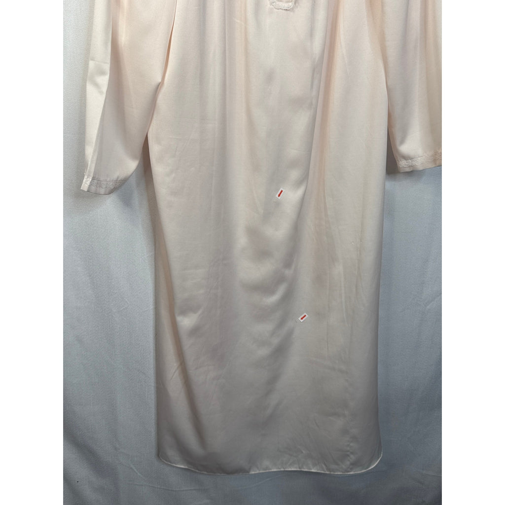 353. Delicates Embroidered Lace Trim Nightgown Sleep Dress Large