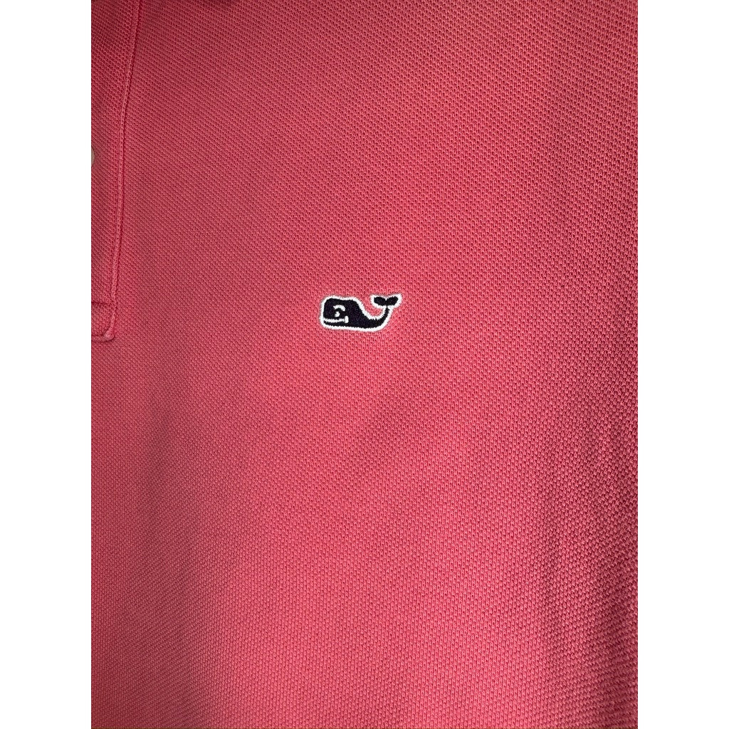 475. Vineyard Vines Classic Fit Polo Shirt Red Size L