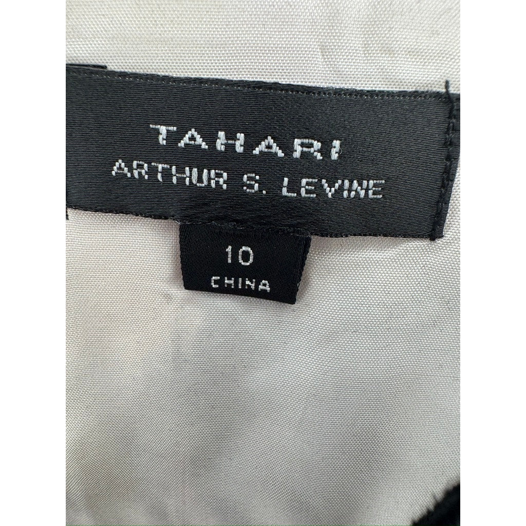 409. Tahari Arthur S. Levine Floral Sheath Dress Size 10 Multicolor Sleeveless