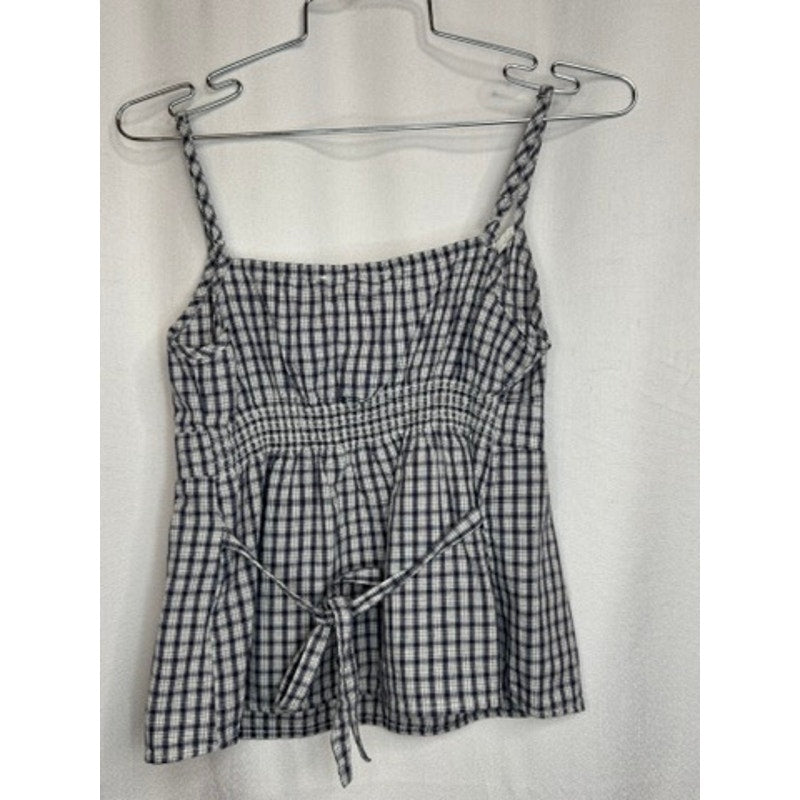 471. Brandy Melville Gingham Button Front Cami Tank Top