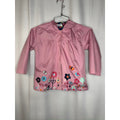 432. Keaiyouhuo Pink Floral Hooded Rain Jacket Girls Size 4T-5