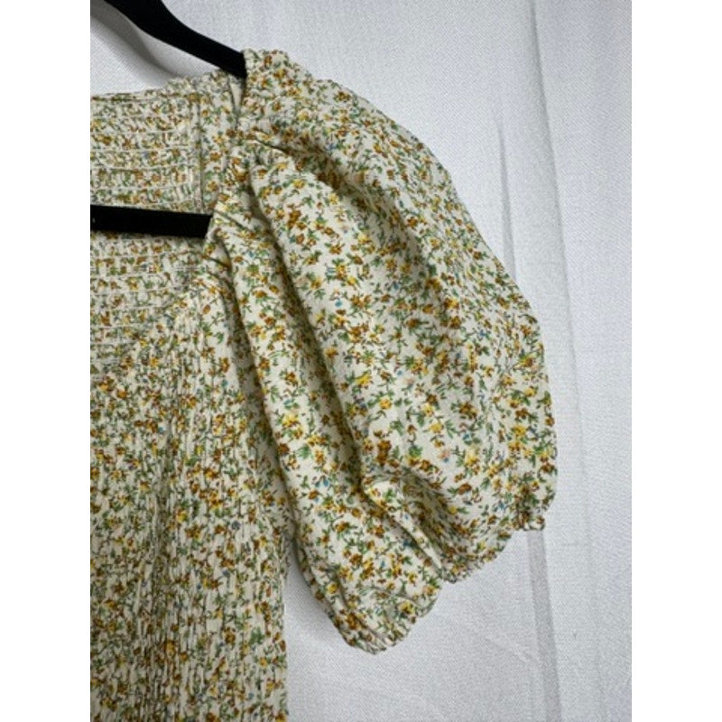 557. Promesa Floral Puff Sleeve Knee Length Dress Size M NWT