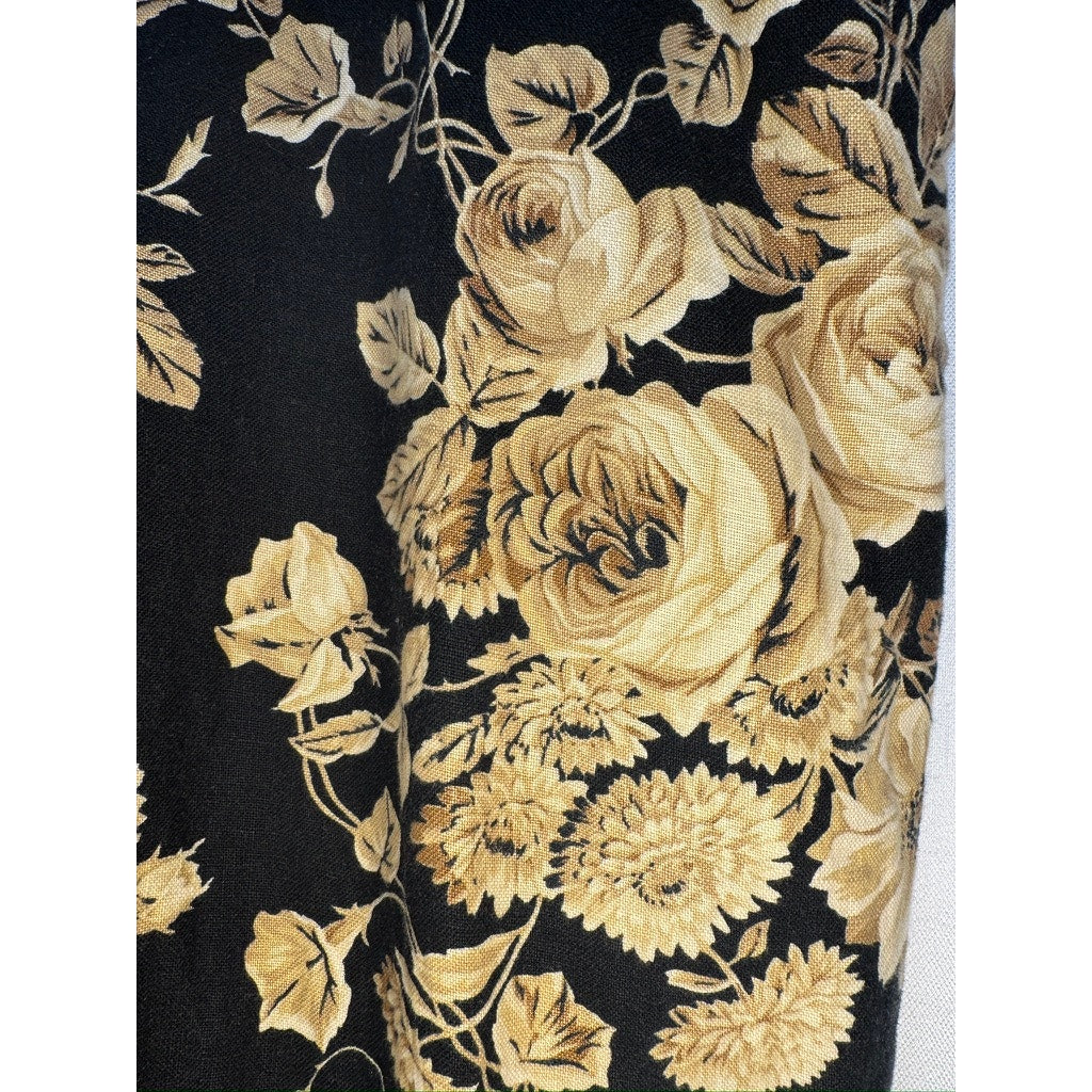 429. Lauren Ralph Lauren Floral Straight Leg Linen Pants Size 16