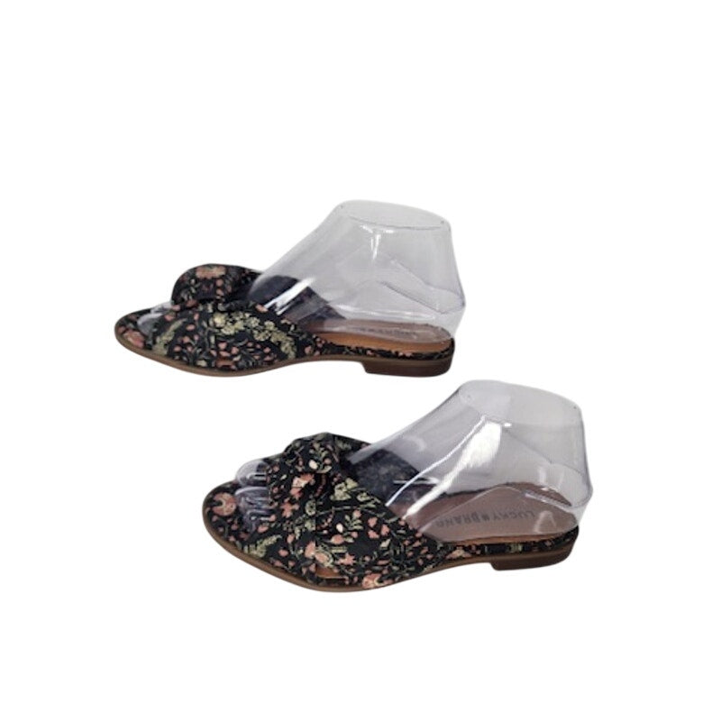 509. Lucky Brand Floral Slide Sandals Size 6M/36.5