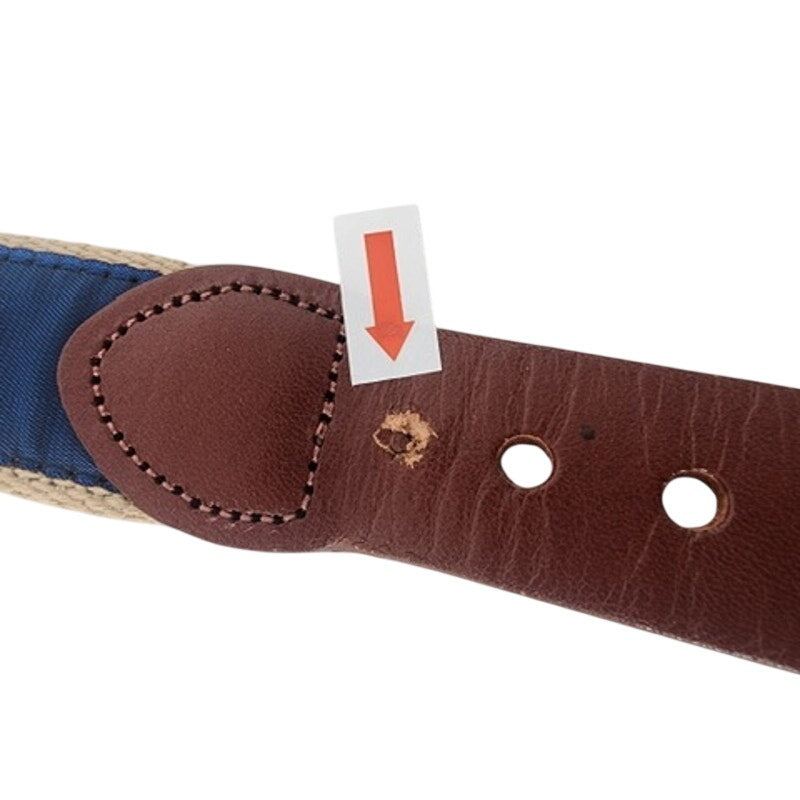 512. Leather Man Ltd Kalmar Nickel Wilmington Nautical Belt Size 42