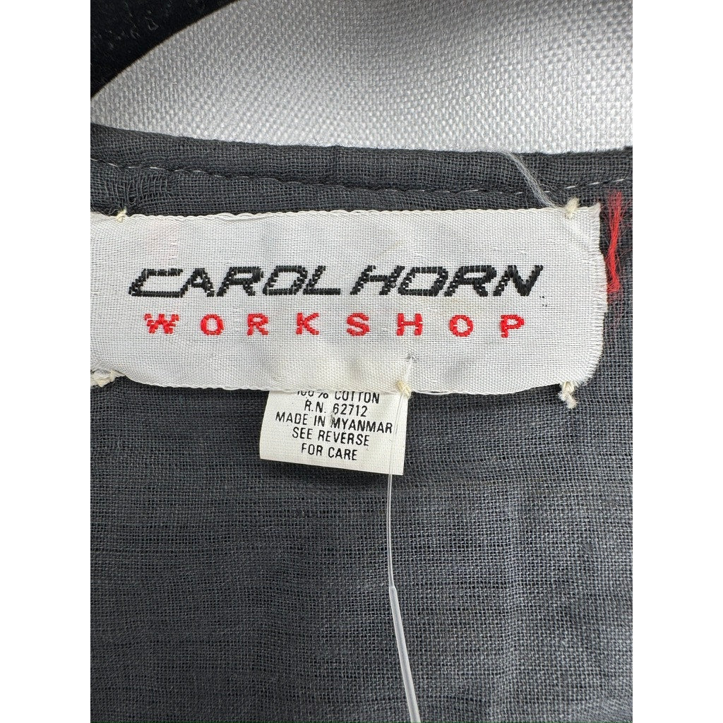 460. Carol Horn Workshop Elephant Beaded Embroidered Vest