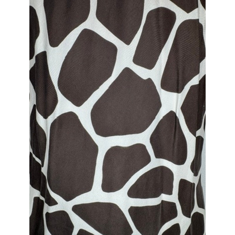 454. Banana Republic Silk Giraffe Print Halter Maxi Dress Size 12