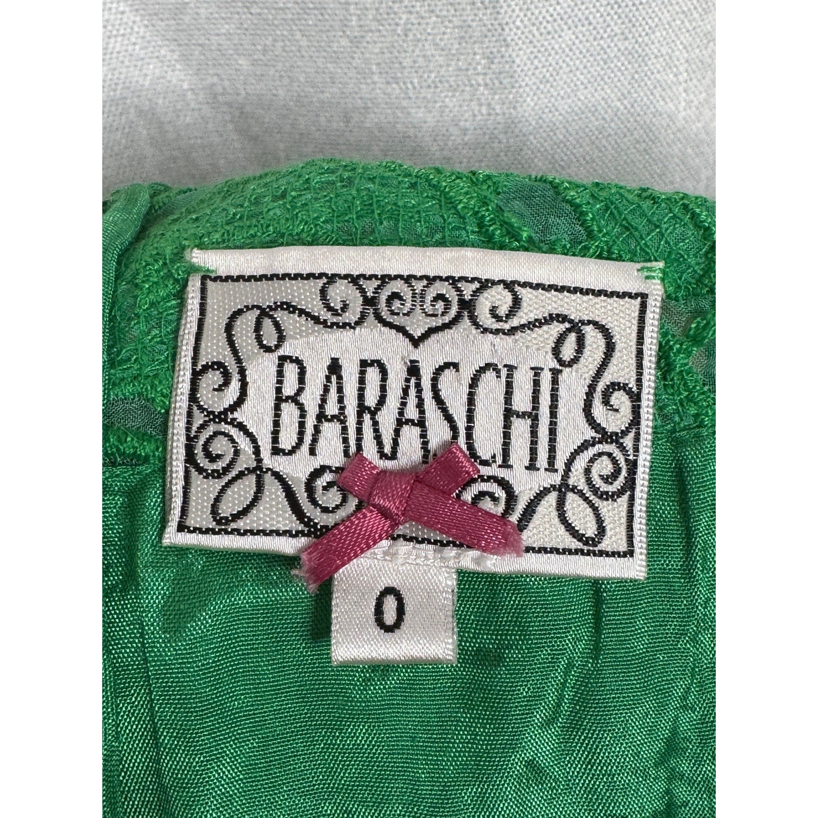 347. Anthropologie Baraschi Green Embroidered Lace Fit & Flare Dress Size 0