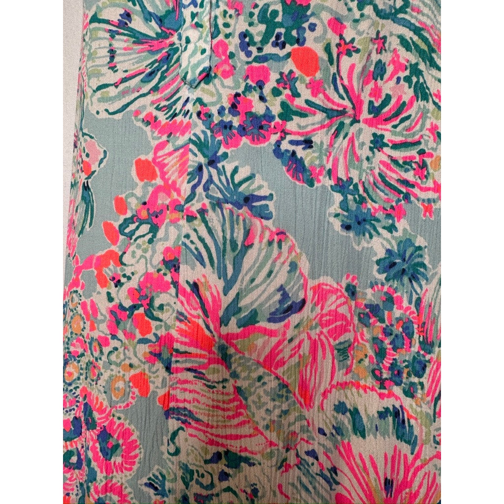 552. Lilly Pulitzer Asymmetrical Handkerchief Hem Dress XXS