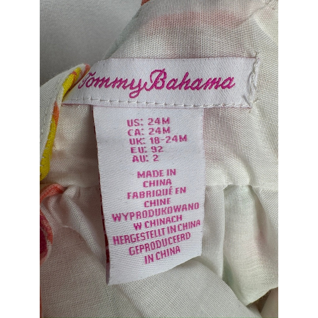 554. Tommy Bahama Tropical Floral Sundress Toddler 24M
