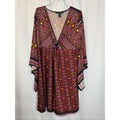 381. Ashley Stewart Paisley Boho Kimono Sleeve Dress Size 14/16
