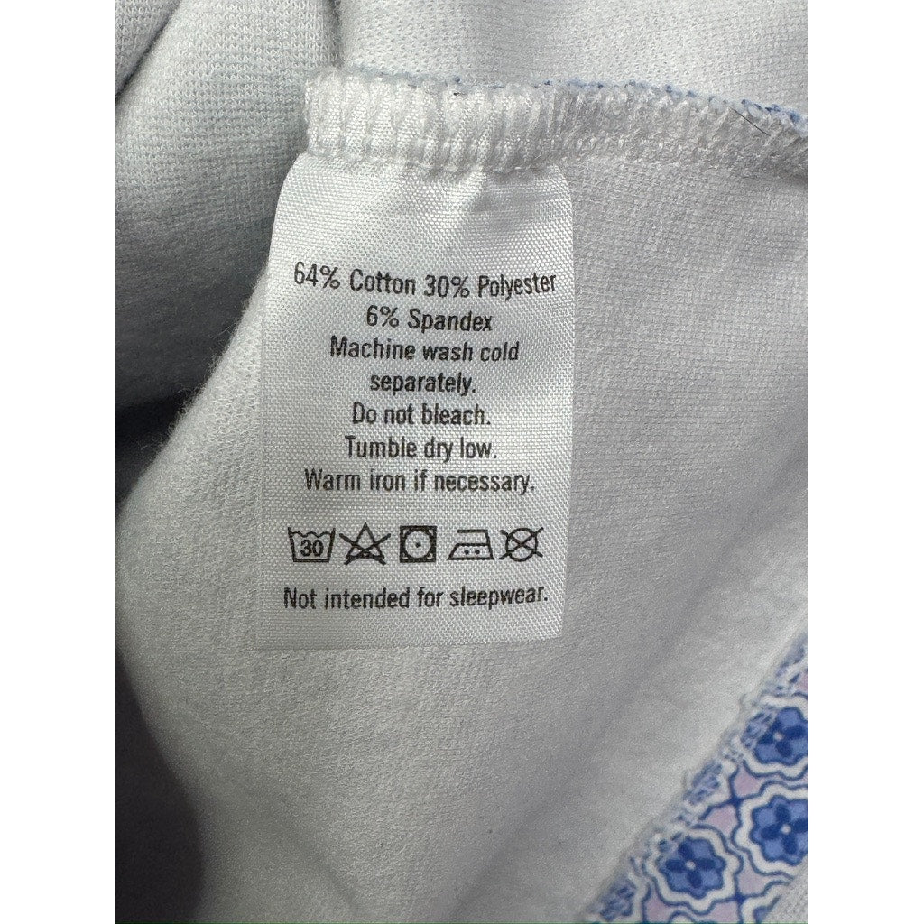 576. Janie and Jack Blue Print Sleeveless Shift Dress Girls Size 8