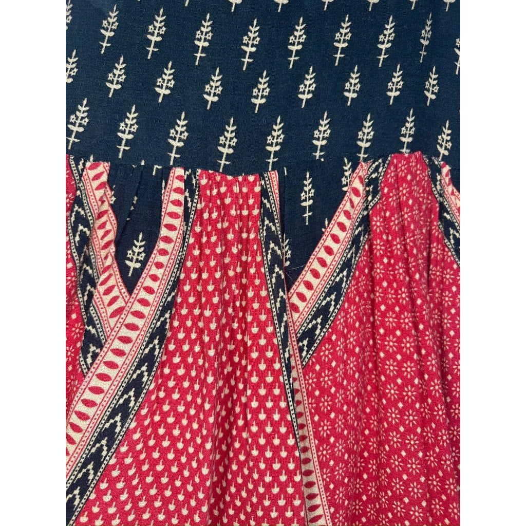 399. MinkPink Boho Print Sleeveless Fit & Flare Dress Size XS