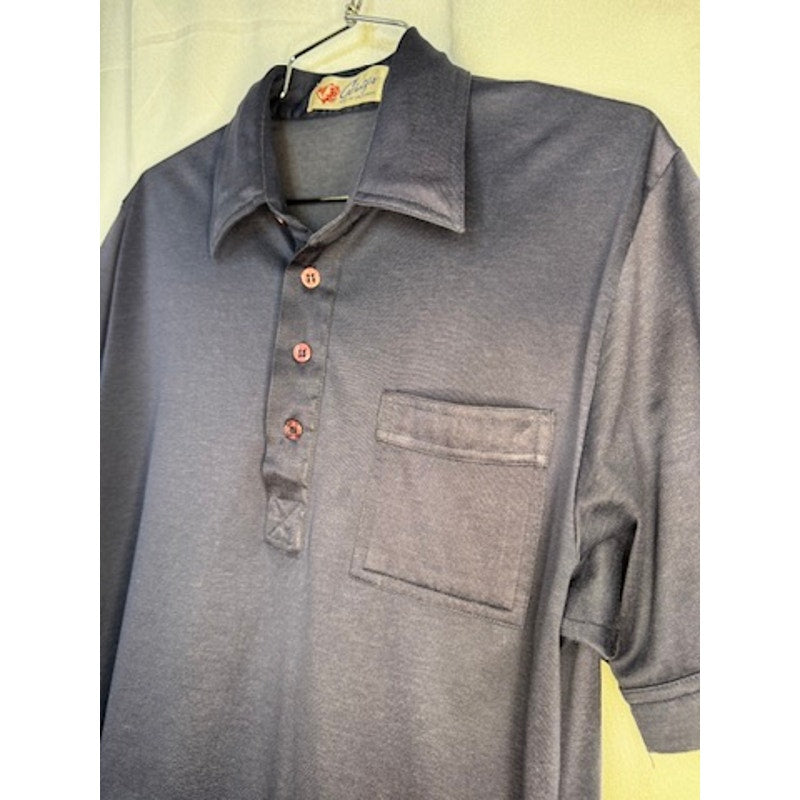 420. Cougar Golf of California Blue Short Sleeve Polo Shirt