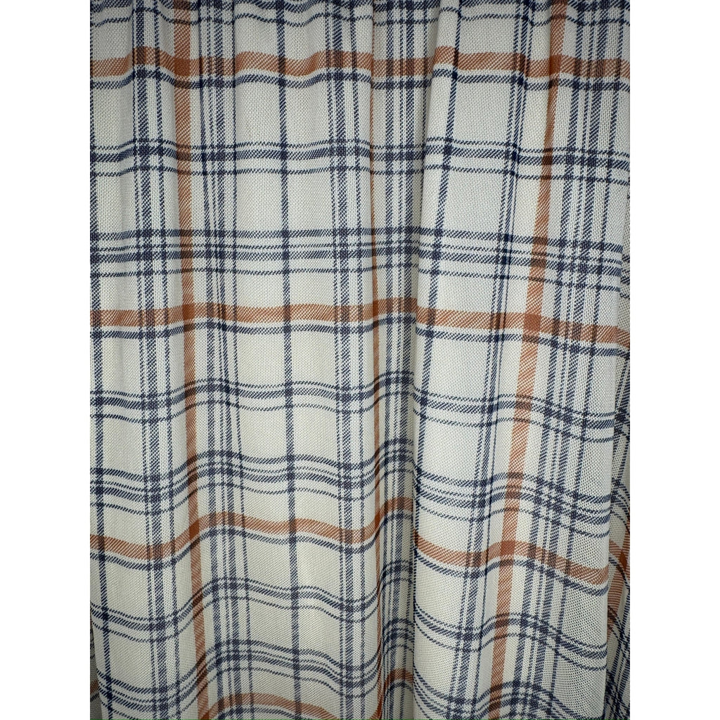 398. AUW Plaid Mock Neck Midi Dress Size XS
