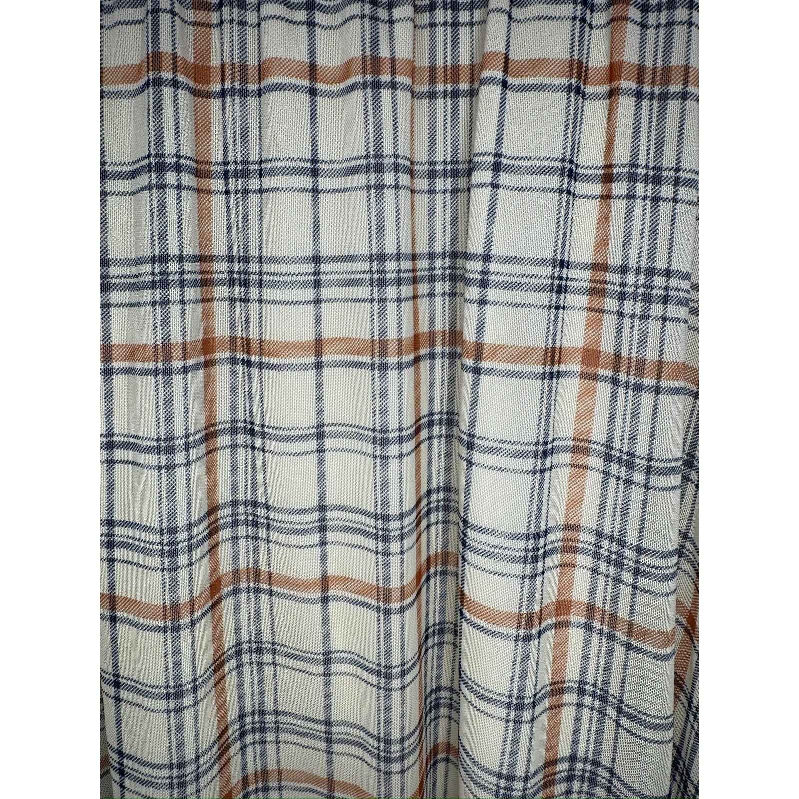 398. AUW Plaid Mock Neck Midi Dress Size XS