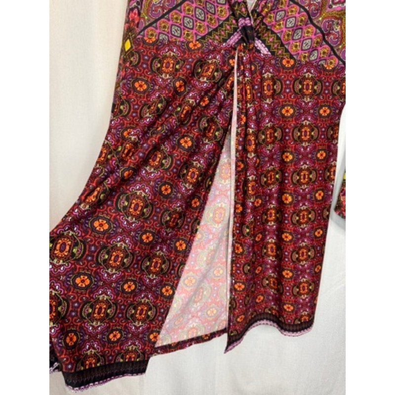 381. Ashley Stewart Paisley Boho Kimono Sleeve Dress Size 14/16