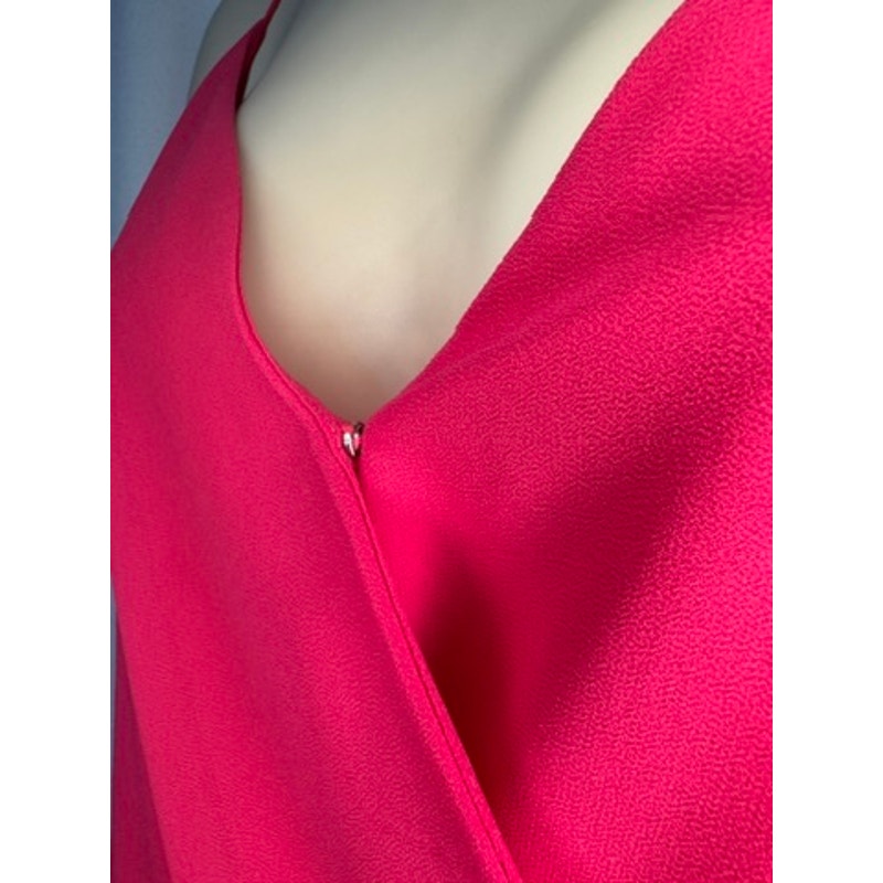 423. The Impeccable Pig Fuchsia Surplice Cross Back Tank Top Size S NWT