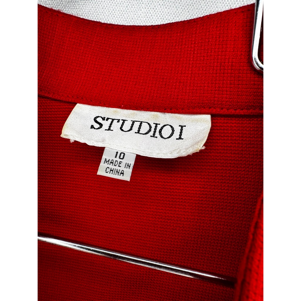 410. Studio I Floral Sleeveless Dress with Cropped Jacket Size 10