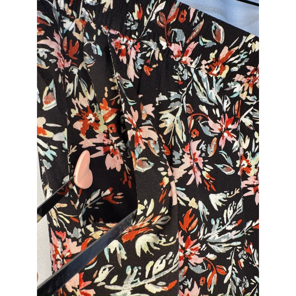 428. Jessica Simpson Floral Pull-On Pants Size L NWT