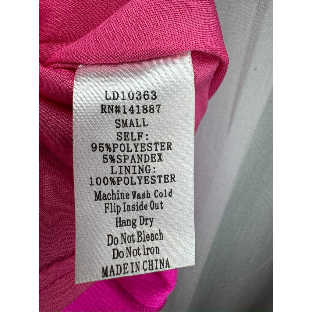 452. C. Luce Sleeveless Fit & Flare Pink Dress Size S