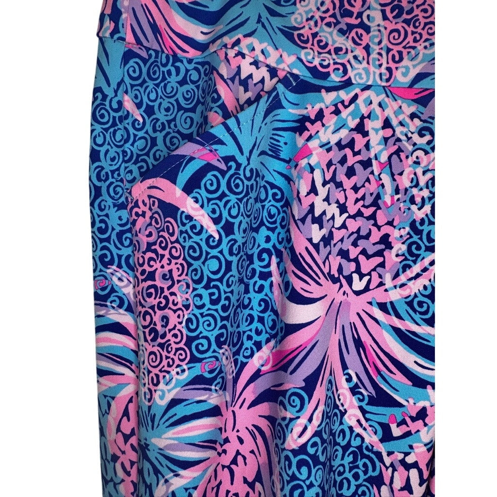 483. Lilly Pulitzer Luxletic Tropical Print Leggings Size 8