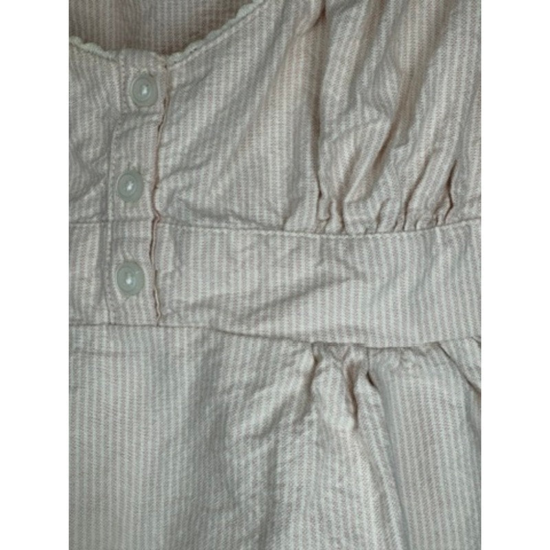 478. Brandy Melville Beige Peplum Cami Tank 100% Cotton
