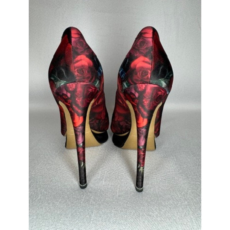441. Nicholas Kirkwood Floral Platform Pumps Size 6.5/36.5 Made in Italy