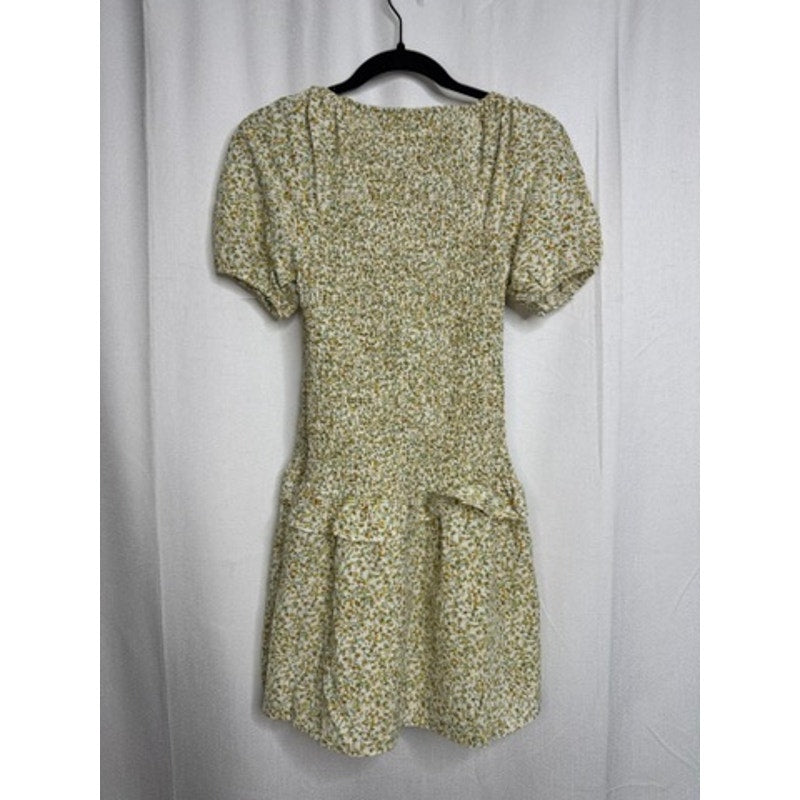 557. Promesa Floral Puff Sleeve Knee Length Dress Size M NWT