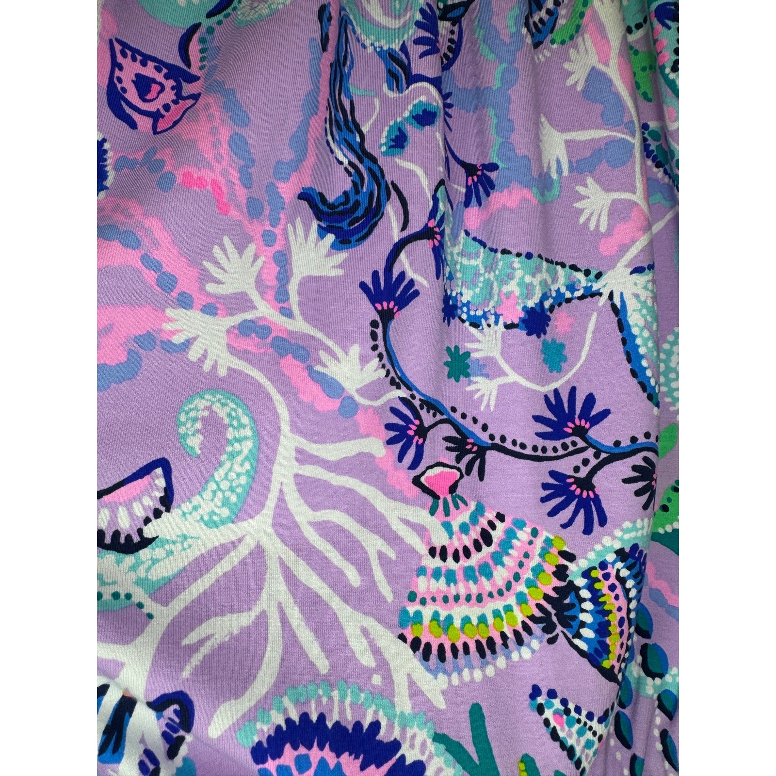 363. Lilly Pulitzer Halter Tank Top Purple Sea Life Print Size S