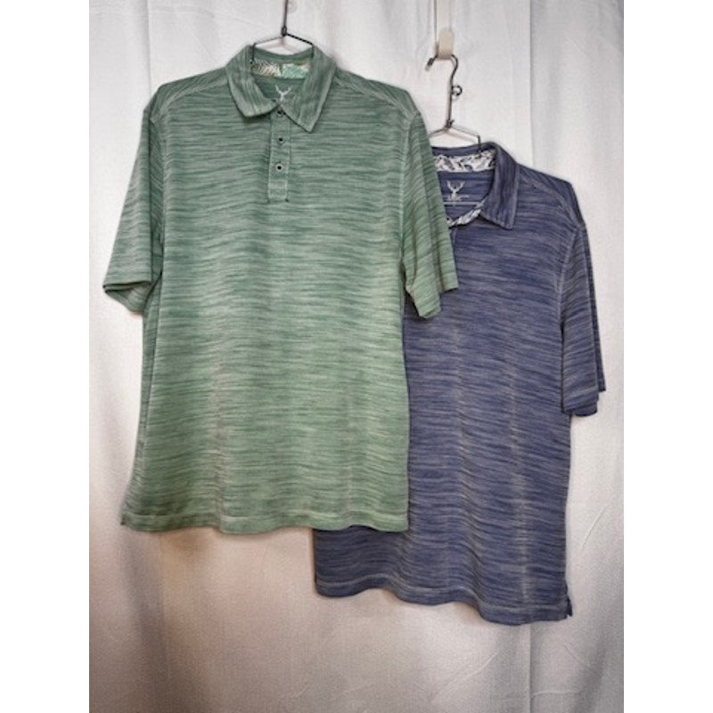 419. Nikoby Space Dye Polo Shirt Bundle 2-Pack Men's Size L