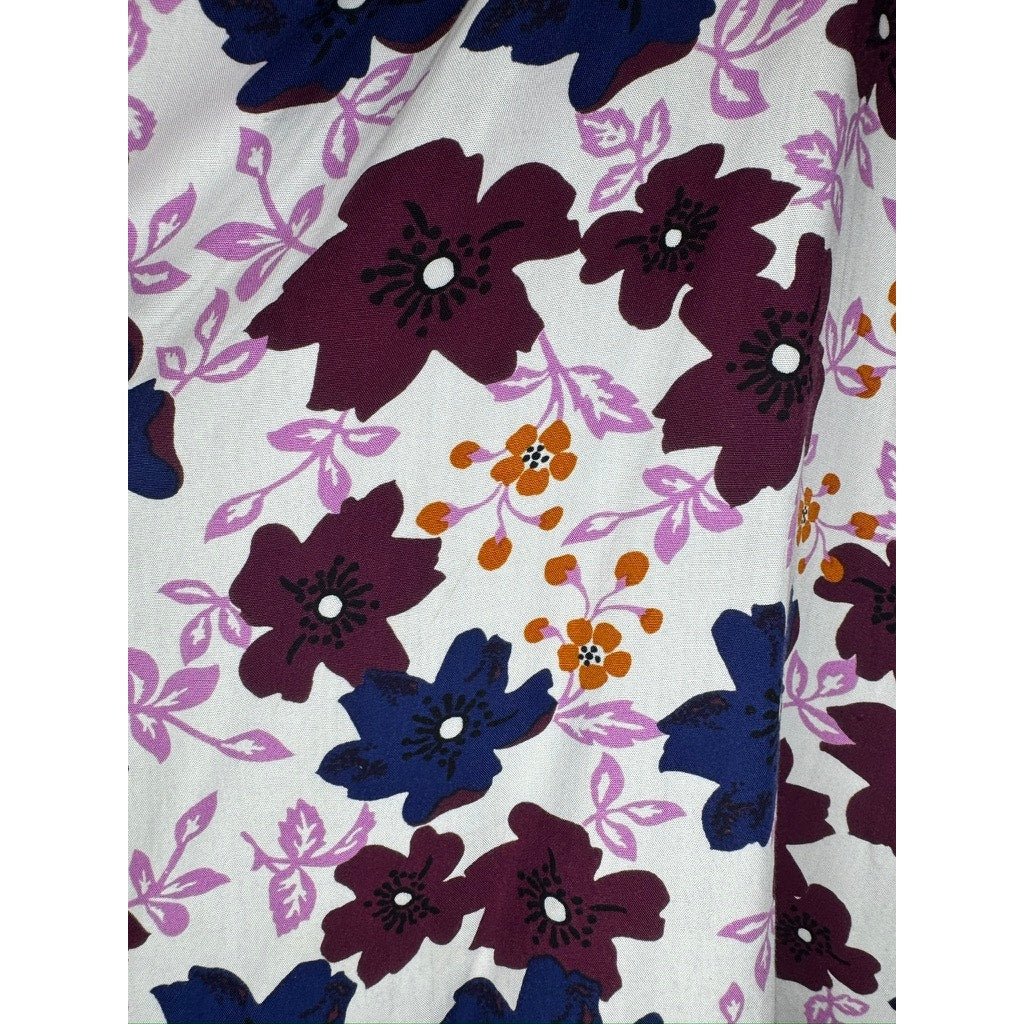 402. Valija Floral Puff Sleeve Ruched Mini Dress Size S