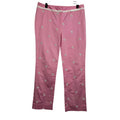 454. Lilly Pulitzer Pink Daisy Embroidered Capri Pants Size 8